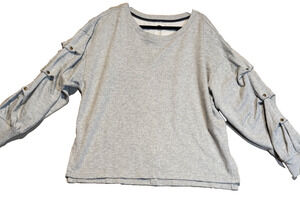Pilcro Sweatshirt with Layered Sleeves by Anthropology, Size L